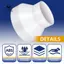 Bộ chuyển đổi giảm tốc ống dẫn 6 đến 4 Inch, Bộ giảm tốc ống dẫn khí, Đầu nối ống dẫn khí