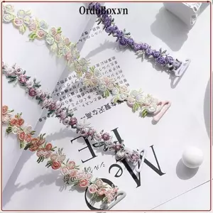 Dây đeo áo ngực ORDOBOX từ polyester hoa, dễ dàng điều chỉnh và tháo rời, phù hợp với váy dự tiệc cưới.