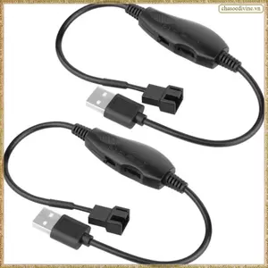 Bộ chuyển đổi tốc độ quạt USB 5V sang 12V 4 chân Bộ chuyển đổi quạt Bộ chia quạt được hỗ trợ Quạt làm mát PC