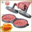 Hợp Kim Nhôm Hamburger Thịt Bấm Hình Tròn Hai Lần Burgers Cho Thịt Bò Nướng Khuôn Thực Phẩm Dụng Cụ Nhà Bếp