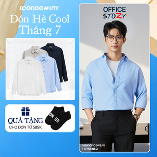 Áo Sơ Mi Nam ICONDENIM Tay Dài Workday Ease Form Relaxed SMID0363