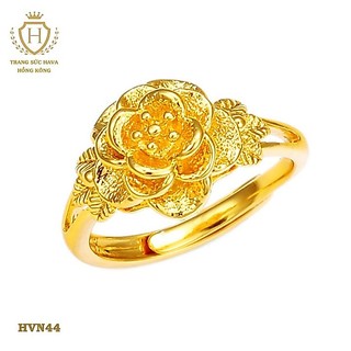 Nhẫn Nữ Hoa Mai (FREE SIZE) Titan Xi Mạ Vàng Non 24k (KHÔNG BỊ XỈN ĐEN) - Trang Sức Hava Hong Kong