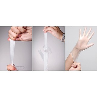 Găng tay PVC dùng 1 lần tự phân hủy bảo vệ môi trường ( hộp 20 cái )