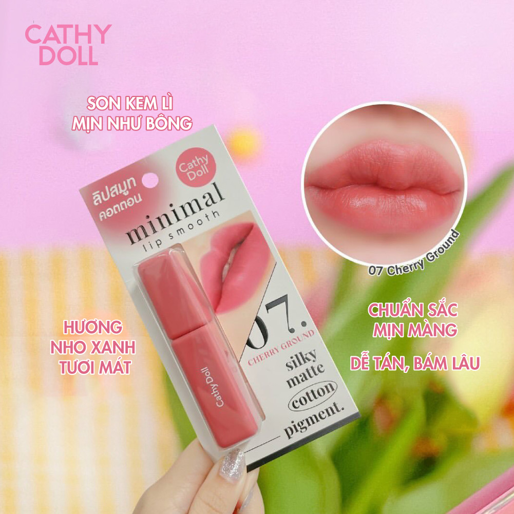 Son Kem Lì Mỏng Mịn Nhẹ Môi, Dễ Tán Minimal Lip Smooth Hỗ Trợ Che Khuyết Điểm Môi 2.7 g