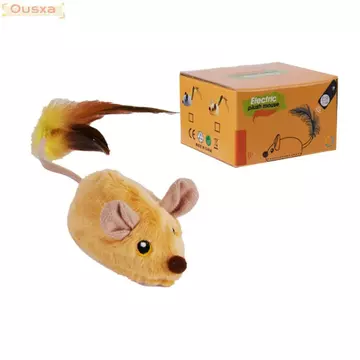 Đồ chơi mèo cảm ứng điều khiển từ xa OUSXA, Chuột mô phỏng kêu giống chuột di chuyển Đồ chơi cho mèo, Chuột tương tác bền bỉ Đồ chơi di chuyển điện tử Quà tặng cho mèo
