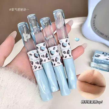 ' 【镜面/哑光】双头唇釉显白学生春夏出行不易沾杯伪素颜口红唇泥Clear And Pure Desired Lip Gloss, Lip Gloss, Moisturizing Mirror Gloss, Student'S Whitening Effect, Fluffy Glass Lip Li
