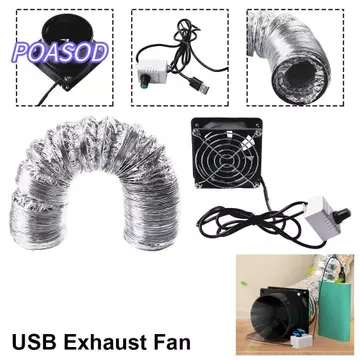 MAYSHOW 1 Chiếc Quạt Hút USB, Có Ống Hút Hút Hút Tốc Độ Có Thể Điều Chỉnh, Ống Mini Đơn Giản Thông Gió Không Khí Cửa Sổ Hút Phòng Tắm Nhà Bếp Công Nghiệp