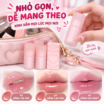 Son Bóng Gương Nước Pha Lê Thạch – Hydrating Plumping, Dưỡng Ẩm, Son Tint, Chăm Sóc Môi