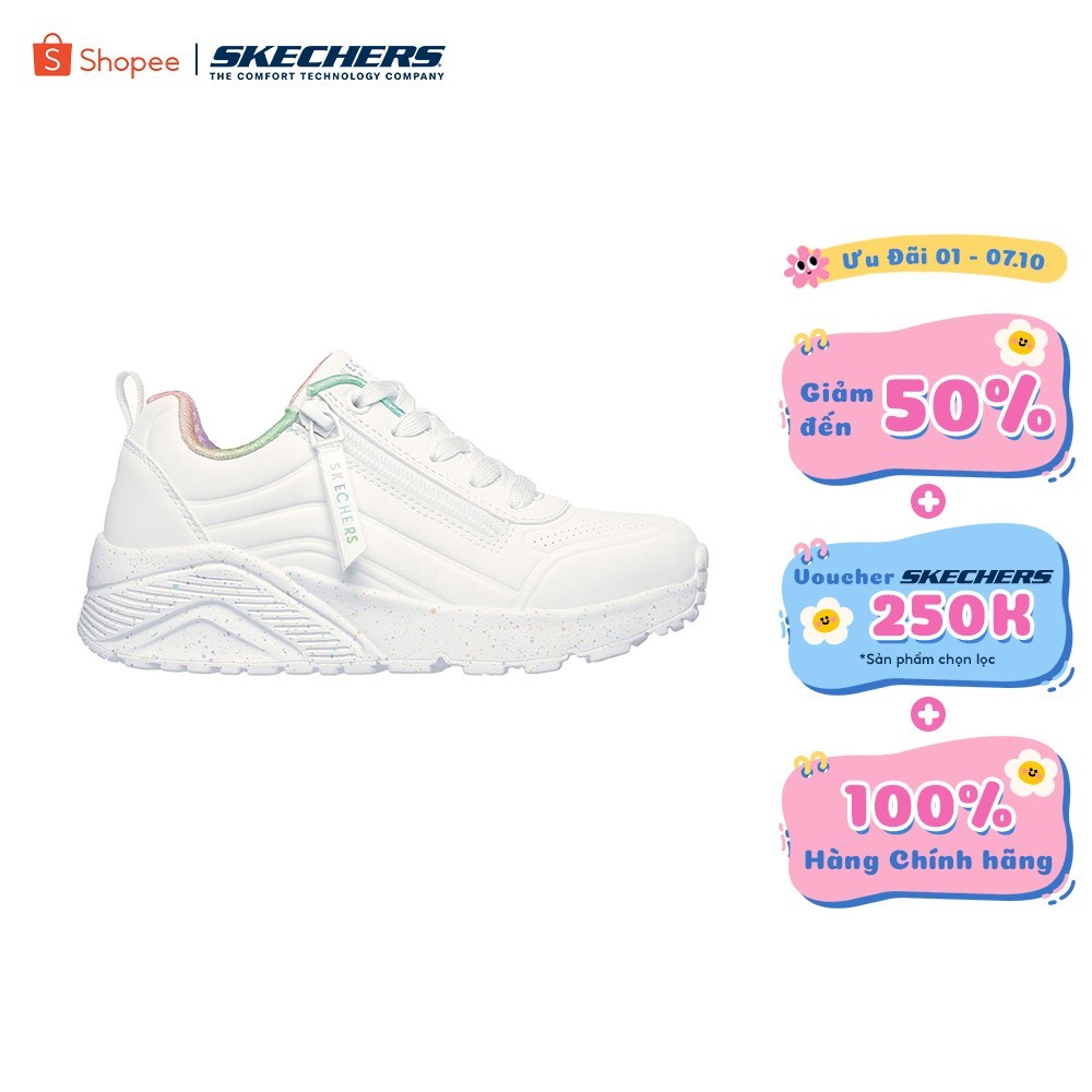 [ĐỘC QUYỀN ONLINE] Giày Thể Thao Bé Gái Skechers Street UNO Lite Vivid Splash Thường Ngày - 310370L-WMLT