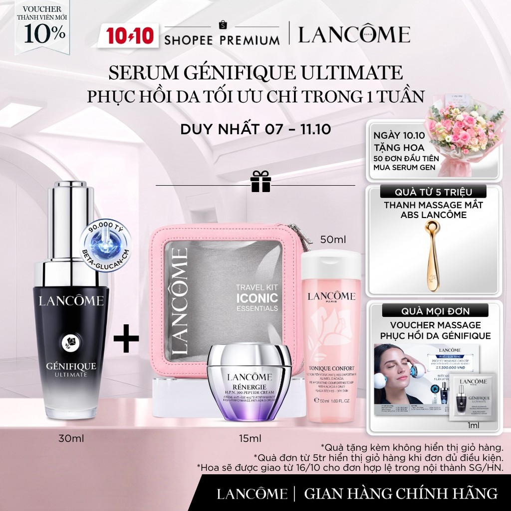 Serum Phục Hồi Da Tối Ưu Trong 1 Tuần Lancome Genifique Ultimate 30ml