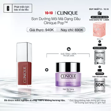 Son Dưỡng Môi + Má Dạng Dầu Clinique Pop màu Nude Honey, Pink Honey 7ml | Son Dưỡng Có Màu