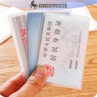 Onetimingfine 10 CÁI PVC Hộp đựng thẻ tín dụng Bảo vệ thẻ ID Vỏ danh thiếp Clear Frosted VN