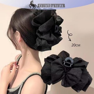 Onetimingfine Thời Trang Tuyn Nơ Lớn Đám Mây Lấy Kẹp Thanh Lịch Retro Nữ Lưới Sợi Đuôi Ngựa Bím Vuốt Kẹp Phụ Kiện Tóc Quà Tặng Mũ Đội Đầu VN