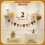 Dây chữ dạ Happy Birthday, Số Tuổi vải dạ, bánh sinh nhật dạ trang trí sinh nhật phong cách Hàn Quốc
