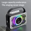 Loa ánh sáng Mecha RGB trong suốt V9, Loa di động đa năng có đèn Disco, hỗ trợ AUX / USB / TF cho bữa tiệc gia đình ADF