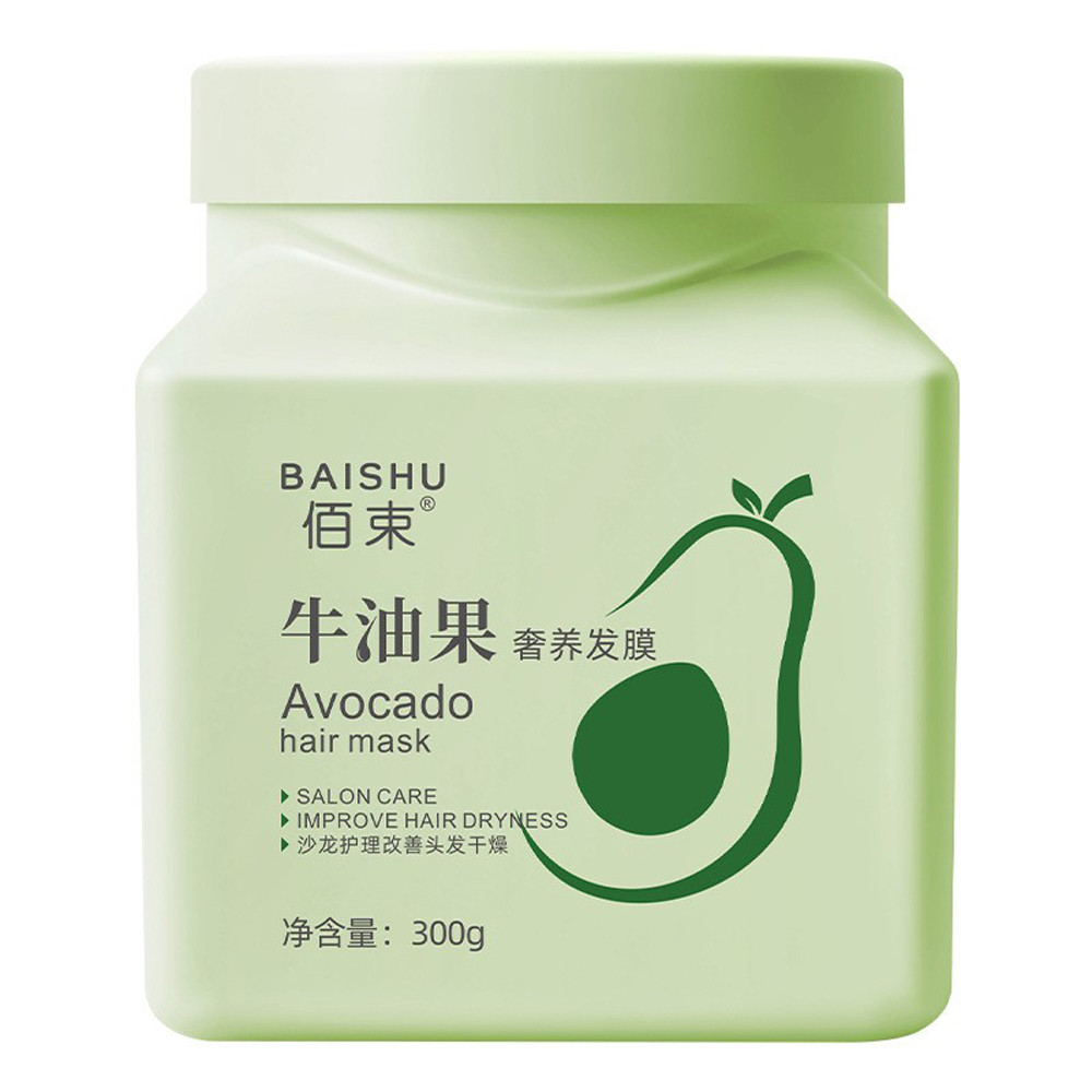 Luxury Avocado Dried Hair Mask Moisturizes, Softens, Forks Damaged, Improves frizz Avocado Hair Growth Protein Controls Oil