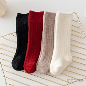 Bé Mờ Gân Mùa Đông Mềm Mại Ấm Áp Cho Trẻ Sơ Sinh Đầu Gối Tất Dài Cao