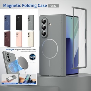 Ốp lưng toàn bộ bản lề từ tính cho Samsung Galaxy Z Fold 7 6 5 4 3 có vỏ phim cường lực