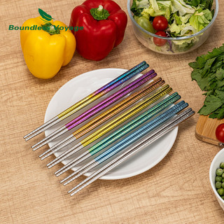 Đũa Titan Hành Trình Không Ràng Buộc Bộ Đồ Ăn Chống Trơn Trượt Nhẹ Cho Mì Đá, Thịt Viên & Đậu Phụ & Sushi Ti1006T
