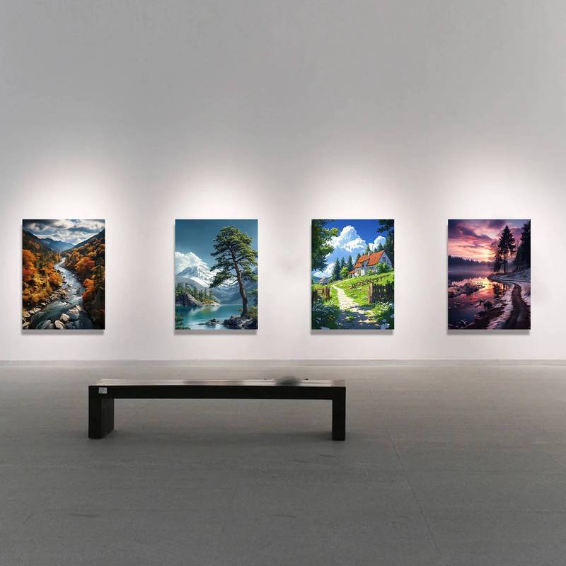 Thiết Kế Thiên Nhiên Quyến Rũ Động Vật Sống Động Tranh Canvas Của Rừng Lush & Hoa Cho Nghệ Thuật Trang Trí Tường Nhà Canvas Poster