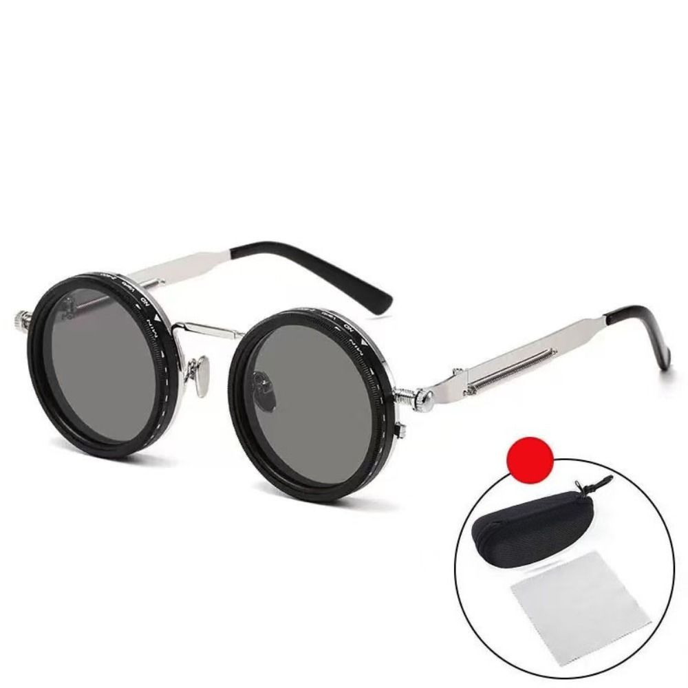 Kính râm GOJO chống tia UV, khả năng mờ đến cấp độ 9 (ND9), điều chỉnh được, thiết kế tròn thoải mái cho cả nam và nữ khi câu cá.