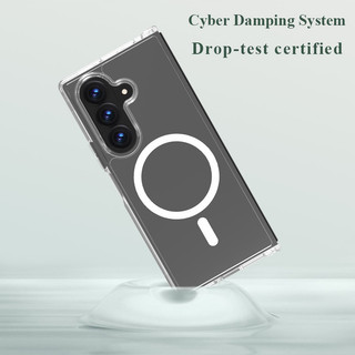 Ốp điện thoại từ tính trong suốt Lereach Crystal cho Samsung Galaxy Z Fold 7 / Galaxy Z Flip 7 4 tông hấp phụ từ tính chống sốc