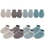 VIC 1 Bộ Cotton Sơ Sinh Chống Trầy Xước Găng Tay Và Booties Bộ Mềm Mại Thoáng Khí Tất Cho Bé Găng Tay Cho Trẻ Sơ Sinh Bảo Vệ Da