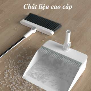 Bộ Chổi Quét Thông Minh & Hót Rác - Gấp Gọn Tiết Kiệm Không Gian, Xoay linh hoạt 180 °, Bộ ba mảnh