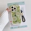 Ốp Lưng Iphone Vỏ mềm Hoa màu xanh lá Cho Iphone 17 Iphone 7 xs xr 11 12 13 14 15 16 Pro Max Plus