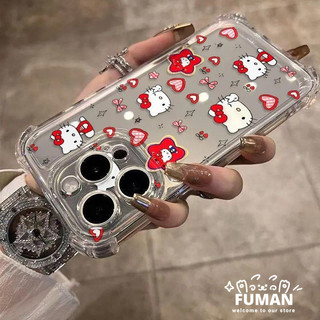 Ốp Điện Thoại Bốn Góc HelloKitty Dễ Thương Cho Xiaomi 17 Pro Max 15 15S 15T 14T 14 Civi 13 12S Ultra 12X 12T 11T Pro Mi 11 11X 10 Pro Lite Ultra 11i 5G 4G Vỏ Mềm Chống Sốc