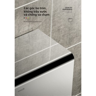 【 KOHLER 】Hộp khăn giấy bằng thép không gỉ 304, giá treo khăn giấy chống nước cho phòng tắm, không cần khoan, giá treo g