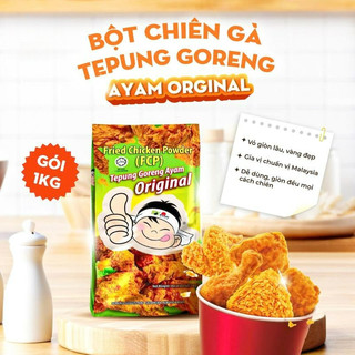 Bột Chiên Gà Tepung Goreng Ayam Orginal (FCP) Gói 1kg Chuẩn Vị KFC