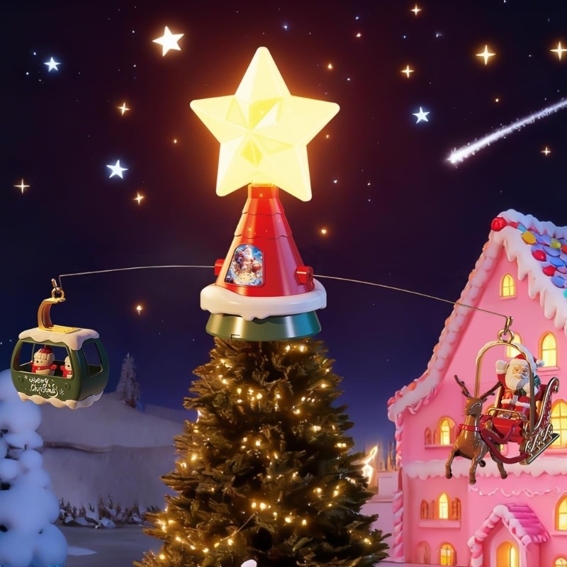 SHI Santa Driving Sleigh Dynamic Christmas Deck dành cho các cuộc họp gia đình