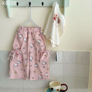 Quần short in hình hoạt hình mùa hè cho bé gái Quần short dáng rộng thường ngày Hàn Quốc Quần năm điểm