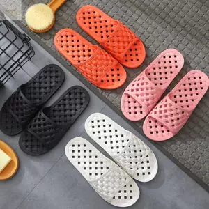 Dép Phòng Tắm AWNGD, Dép Gia Đình Chống Trơn Trượt, Nhanh Khô Phẳng Thời Trang Rỗng Dép Tắm Khách Sạn