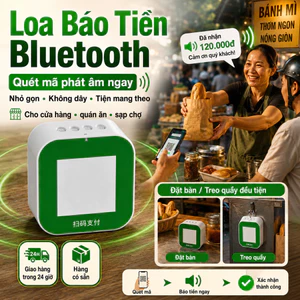 🔥Giá sốc🔥Loa thu ngân Bluetooth không dây | Loa đọc tiền về cho cửa hàng | Loa báo nhận tiền mini tiện mang theo