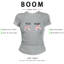 BOOM Áo Baby Tee Nữ Cotton Ôm Body-Áo Thun Ngắn Tay Y2K In Hình PhongCách Mùa Hè, Cổ Tròn Hàng Đầucách hàn quốc phong727