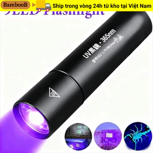 Đèn pin cực tím BAMBOOB, Đèn pin UV có thể phóng to cầm tay, Dụng cụ phát hiện ánh sáng đen có thể sạc lại 365nm