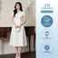 Đầm Dáng Dài Tay Xếp Ly 1F32.2510. Đầm Cổ V Thanh Lịch Dự Tiệc Công Sở Sang Trọng.Váy Thu Đông Phong Các Hiện Đại By JM