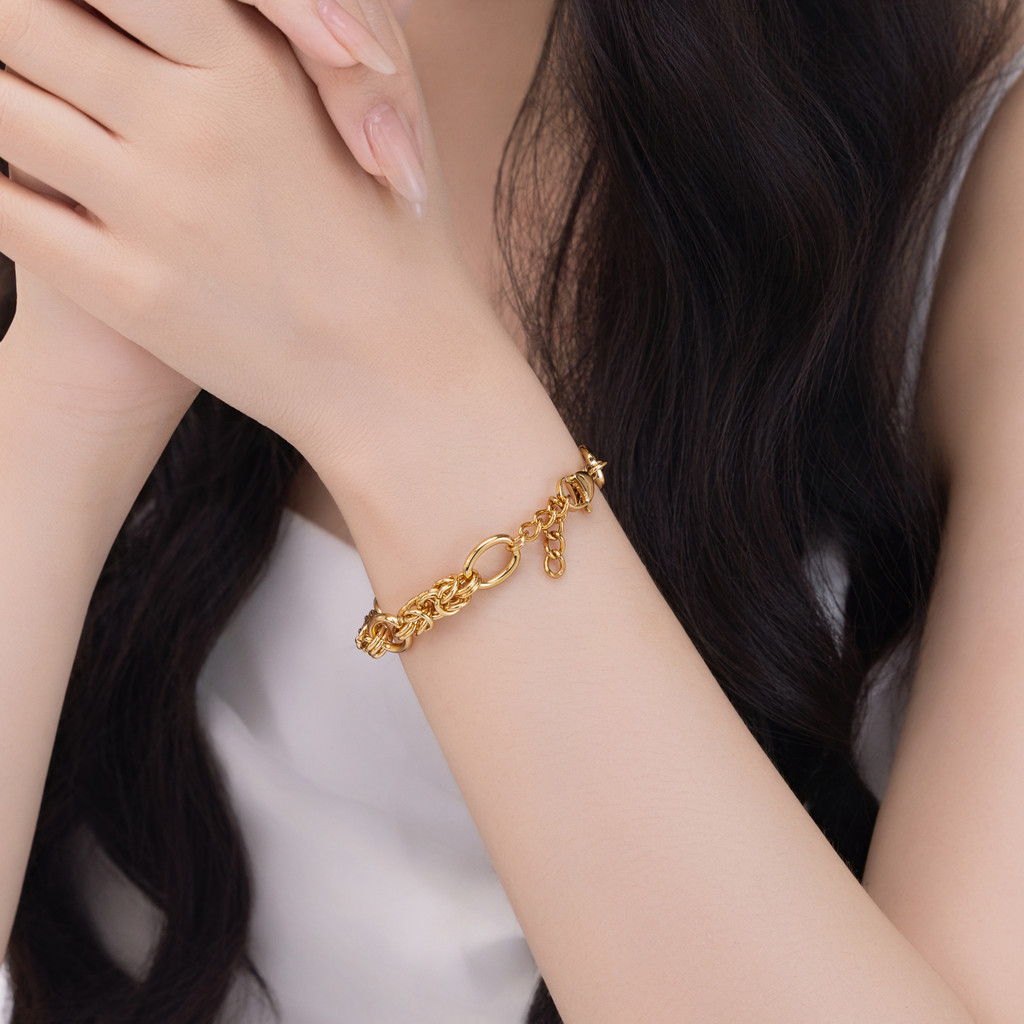 Lắc Tay nữ Twist Fusion cao cấp, cá tính, trẻ trung, đi tiệc đi chơi - DOJI