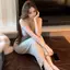 Đầm dây chữ thập dệt kim Vỏ nữ rỗng Baless quấn dài VN
