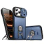 Vỏ Giáp Cho iPhone 17 16 15 14 13 Pro Max Ống Kính Silde Camera Bảo Vệ Chống Sốc Chân Đế Coque Cho iPhone 17 Pro Max Funda