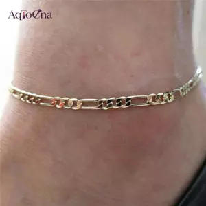 AqToCna 1 Chiếc Thời Trang Mạ Vàng Bạc Chất Lượng Cao Dây Xích Mắt Cá Chân Chân Trang Sức AqToCna