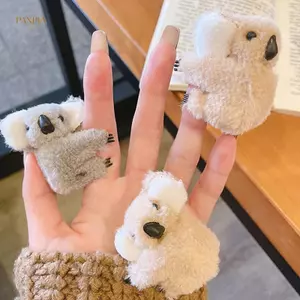 PNPIA- Hoạt Hình Kawaii Sang Trọng Gấu Koala Trang Trí Tóc Kẹp Tóc Động Vật Dễ Thương Vuốt Tóc Cho Bé Gái Barrettes Mũ Phụ Kiện