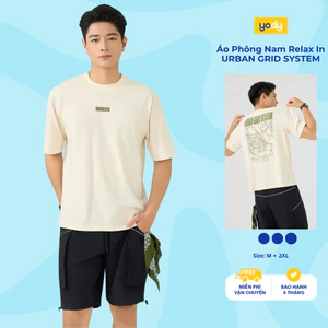 Áo Phông Nam Yody Relax In URBAN GRID SYSTEM MCTS26S038