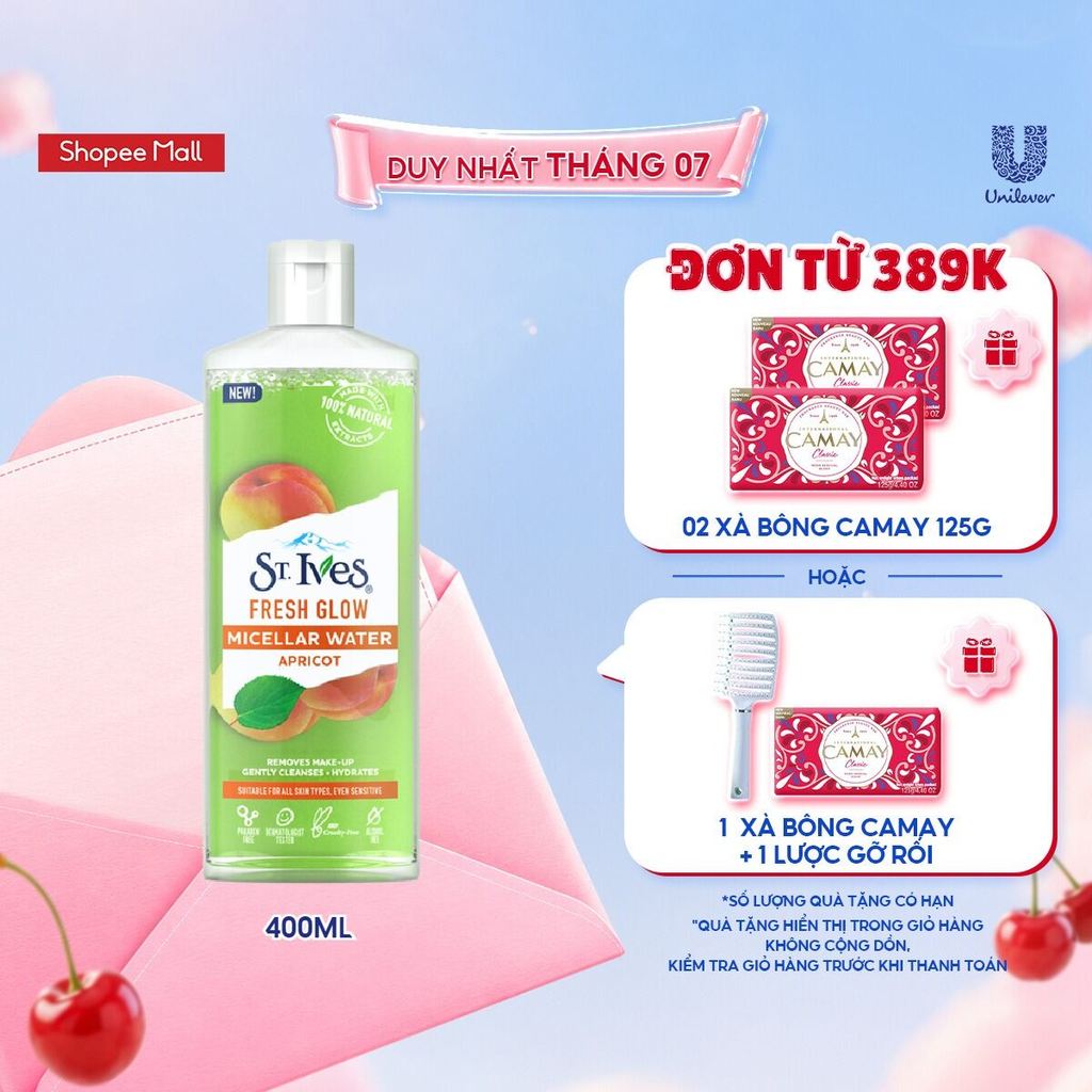 Nước tẩy trang St.ives chiết xuất Trái Mơ 400ml