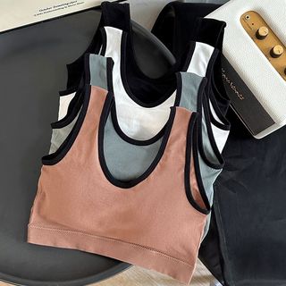 Thời Trang Thiếu Niên Quần Lót Bé Gái Áo Ngực Thời Kỳ Phát Triển Học Sinh Dây Đeo Đầu Thoải Mái Không Viền Thép Quần Lót