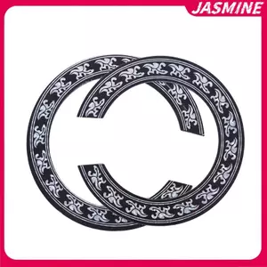 JASMINE 104mm 94mm inch Kích thước đàn Guitar PVC cứng Vòng tròn lỗ âm thanh Rosette Inlay JASMINE
