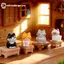 GE 5 Chiếc Hoạt Hình Đáng Yêu Mèo Nhựa Các Bức Tượng Nhỏ Đồ Trang Trí Cho DIY Micro Phong Cảnh Văn Phòng Trang Trí Bàn Làm Việc VN