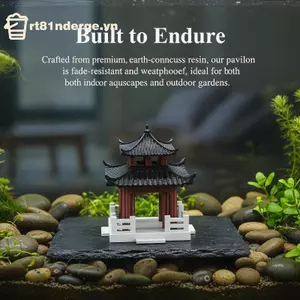 GE 1 Trung Quốc Cổ Pavilion Thu Nhỏ Xây Dựng Trang Trí Sân Vườn Nhựa Trang Trí Cho DIY Cảnh Quan Mini VN